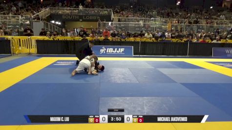 Michael Iakovenko vs Maxim C. Liu 2025 Pan Kids Jiu-Jitsu IBJJF Championship