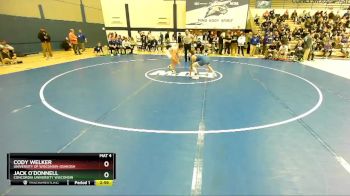 157 lbs Cons. Semi - Jack O`Donnell, Concordia University Wisconsin vs Cody Welker, University Of Wisconsin-Oshkosh