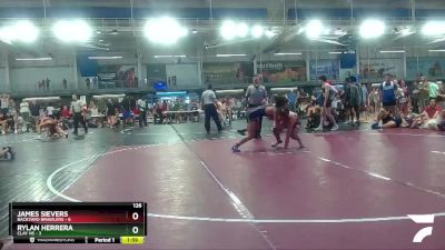 126 lbs Round 1 (16 Team) - Rylan Herrera, Clay HS vs James Sievers, Backyard Brawlers