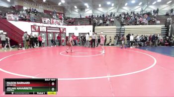 90-99 lbs Champ. Round 1 - Julian Navarrete, Central vs Mason Barnard, Rhyno WA