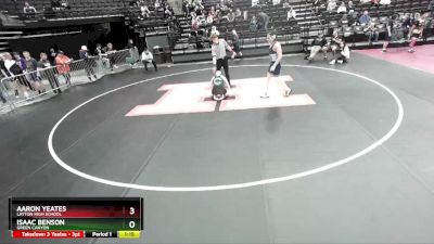 147 lbs Cons. Round 3 - Isaac Benson, Green Canyon vs Aaron Yeates, Layton High School