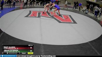 144 lbs 1st Place Match - Megan Peterson, Mustang Wrestling Club vs Riley Allison, La Pine Hawk Mat Club