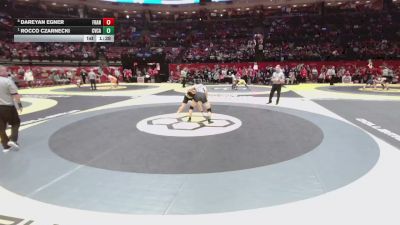 132 lbs Quarters - Rocco Czarnecki, CVCA vs Dareyan Egner, Franklin