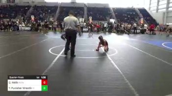 61 lbs Quarterfinal - Quentin Walls, Redwave vs Tommy "GUN"""_Baxter Punisher Wrestling Company, Team Takedown