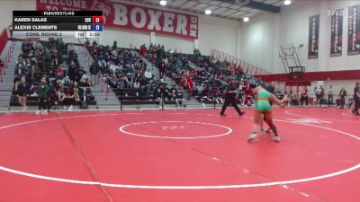 110 lbs Cons. Round 2 - Karen Salas, Evergreen State vs Alexis Clements, Big Bend Community College