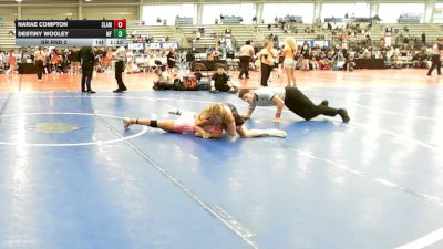 132 lbs Rr Rnd 2 - NaRae Compton, Slam Factory Pink - HSG vs Destiny Wooley, MF Angels - HSG