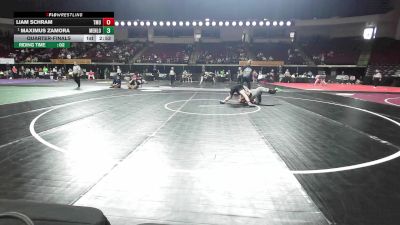 184 lbs Quarterfinal - Liam Schram, Thomas More vs Maximus Zamora, Menlo