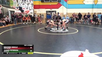 126 lbs Prelim - Zaiden Peterson, Ogallala vs Brayden Sebold, Wellington
