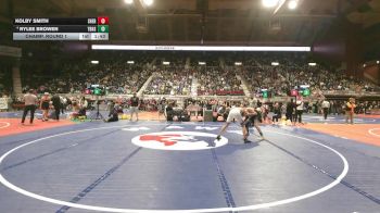 4A-144 lbs Champ. Round 1 - Kolby Smith, Sheridan vs Rylee Browen, Thunder Basin High School