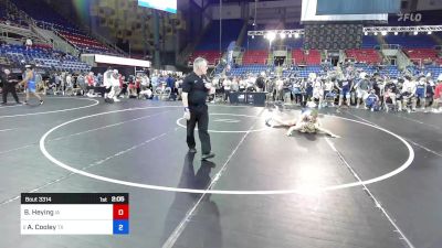 190 lbs Quarters - Brenden Heying, IA vs Aiden Cooley, TX