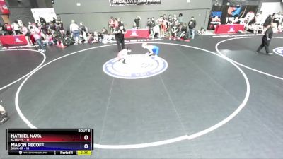 106 lbs Round 2 (10 Team) - Nathiel Nava, KCWA-FR vs Mason Pecoff, SAWA-FR