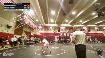 165 lbs Consolation 1st - Rowan Joseph, St Francis vs Cooper Culver, Chico