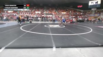 215 lbs Champ. Round 1 - Noah Edington, Independence HS vs Uvaldo Martinez, Hugoton HS