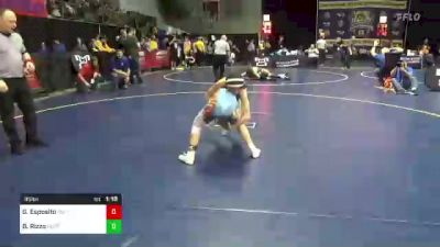 95 lbs Quarterfinal - Gabriella Esposito, United vs Brooklyn Rizzo, North East