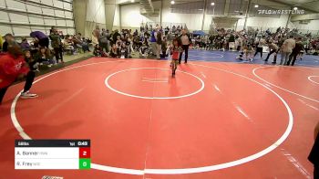 58 lbs Quarterfinal - Anterryo Banner, Hurricane Wrestling Academy vs Robert Frey, Norman Grappling Club