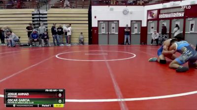 126 lbs Cons. Round 7 - Oscar Garcia, Franklin Wrestling Club vs Josue Ahmad, Highland