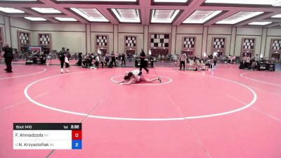 126 lbs Consi Of 8 #1 - Firdavs Ahmadzoda, Ny vs Noah Krzysztofiak, Me