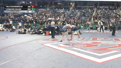 6A - 145 lbs Cons. Semi - Aydelynn Collins, Swansboro High School vs Isla Flechsenhaar, Union Pines High School