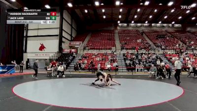 141 lbs Cons. Round 3 - Hudson Hackbarth, Maryville vs Jack Lage, Central Missouri