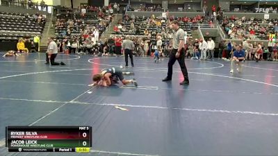 70 lbs Semifinal - Jacob Leick, Powerhouse Wrestling Club vs Ryker Silva, Fremont Wrestling Club