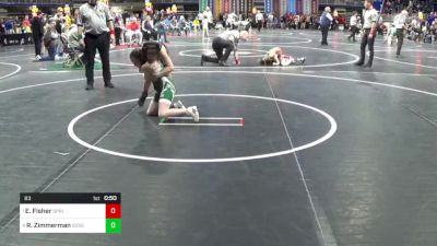 83 lbs Semifinal - Emily Fisher, Springfield Montco vs Riley Zimmerman, Governor Mifflin