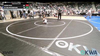 49 lbs Consi Of 16 #2 - Jaxon Hale, Collinsville Cardinal Youth Wrestling vs Kyyrn Rutherford, Pin-King All Stars