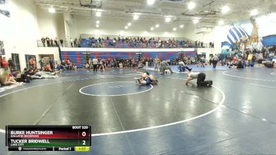 152 lbs Cons. Round 3 - Tucker Bridwell, Lake City vs Burke Huntsinger, Gallatin (Bozeman)