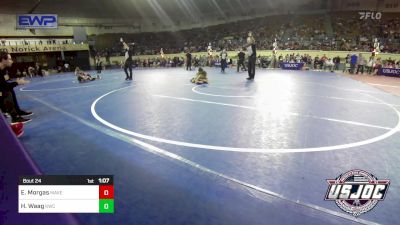 52 lbs Quarterfinal - Elias Morgas, Maverick Elite Wrestling vs Hudson Waag, Keystone Wrestling Club