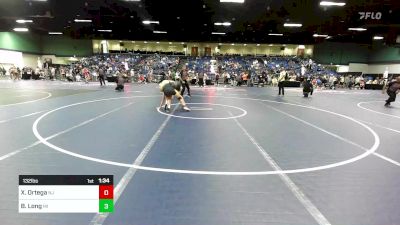 132 lbs Consi Of 128 #2 - Braylon Long, MI vs Xavier Ortega, NJ