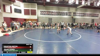 80 lbs Quarterfinal - Hauxton Hinton, Mountain Ridge Youth vs Frank Boren, WEBER WARRIOR WRESTLING