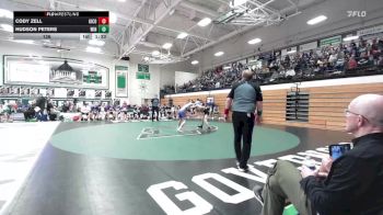 126 lbs Quarterfinals (8 Team) - Cody Zell, Kingsbury County vs Hudson Peters, Winner