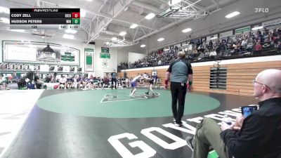 126 lbs Quarterfinals (8 Team) - Cody Zell, Kingsbury County vs Hudson Peters, Winner