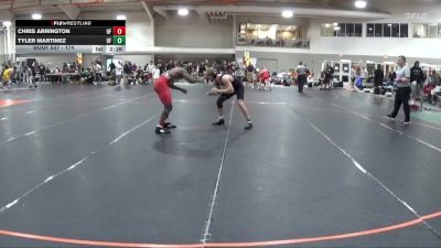 174 lbs Cons. Round 3 - Tyler Martinez, Bellarmine vs Chris Arrington, Belmont Abbey