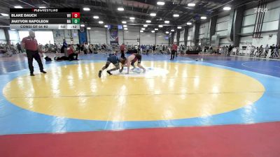 160 lbs Consi Of 64 #2 - Blake Dauch, WV vs Jhayvon Napoleon, MA