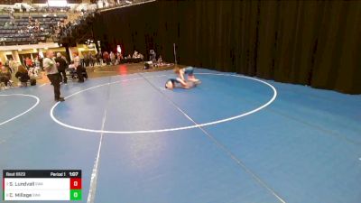 7th - 8th grade - 88 Quarters - Shay Lundvall, Sebolt Wrestling Academy vs Cyrus Millage, Sebolt Wrestling Academy