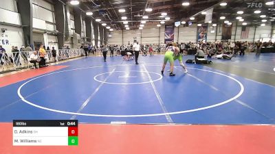 180 lbs Consi Of 8 #1 - Dylan Adkins, OH vs Marley Williams, NC