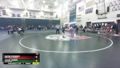 138 lbs Champ. Round 1 - Chase Weber, Burlington vs Jacob Pomeroy, West Valley (Yakima)