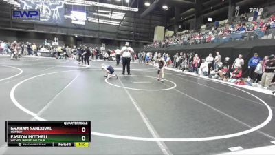 72 lbs Quarterfinal - Graham Sandoval, Cowboy vs Easton Mitchell, Wichita Wrestling Club