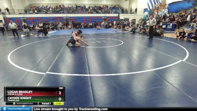 138 lbs Cons. Round 4 - Cayden Knight, Timberlake vs Logan Bradley, Coeur D Alene