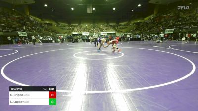 122 lbs Consi Of 16 #1 - Gilbert Criado, McLane vs Luis Lopez, Washington Union