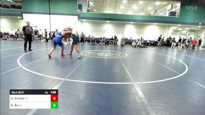 190 lbs Consi Of 16 #1 - Hunter Snyder, PA vs Ronan An, GA