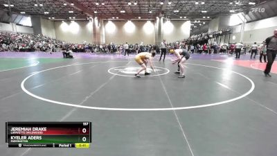 157 lbs Cons. Round 5 - Jeremiah Drake, Lafayette (Wildwood) vs Kyeler Aders, Farmington