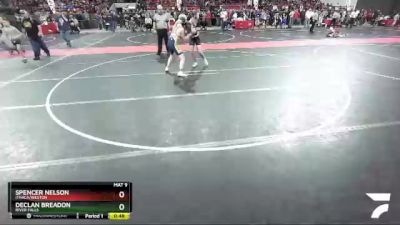 140 lbs Cons. Round 2 - Spencer Nelson, Ithaca/Weston vs Declan Breadon, River Falls