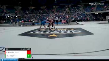 120 lbs Champ. Round 1 - Ryan Hinger, Sandburg vs Luke Morrison, Maine South