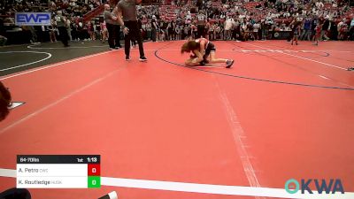 64-70 lbs Rr Rnd 4 - Alaina Petro, Cowboy Wrestling Club vs Kloe Routledge, Husky WC