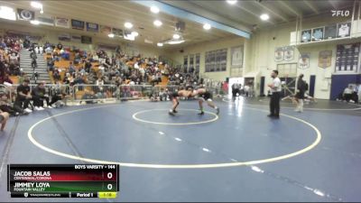 144 lbs Quarterfinal - Jacob Salas, Centennial/Corona vs Jimmey Loya, Fountain Valley