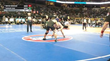 215 Class 2 lbs 3rd Place Match - Sadler Viau, Maryville vs Bryce Newham, Boonville