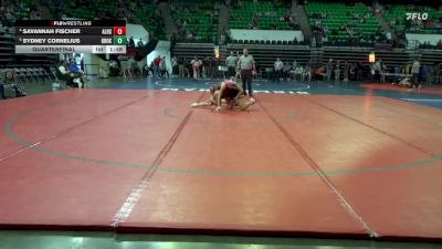 1-5A 138 Quarterfinal - Sydney Cornelius, Brooks vs Savannah Fischer, Alexandria HS