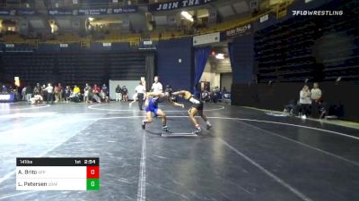 141 lbs Consolation - Anthony Brito, Appalachian State vs Lenny Petersen, Air Force