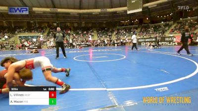 90 lbs Round Of 16 - Landon Villines, Weatherford Youth Wrestling vs Axavier Mazon, Prescott Valley Bighorns